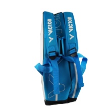 Victor Racketbag Doublethermobag 9114B (Racket bag, 2 main compartments, shoe compartment) 2024 white/blue